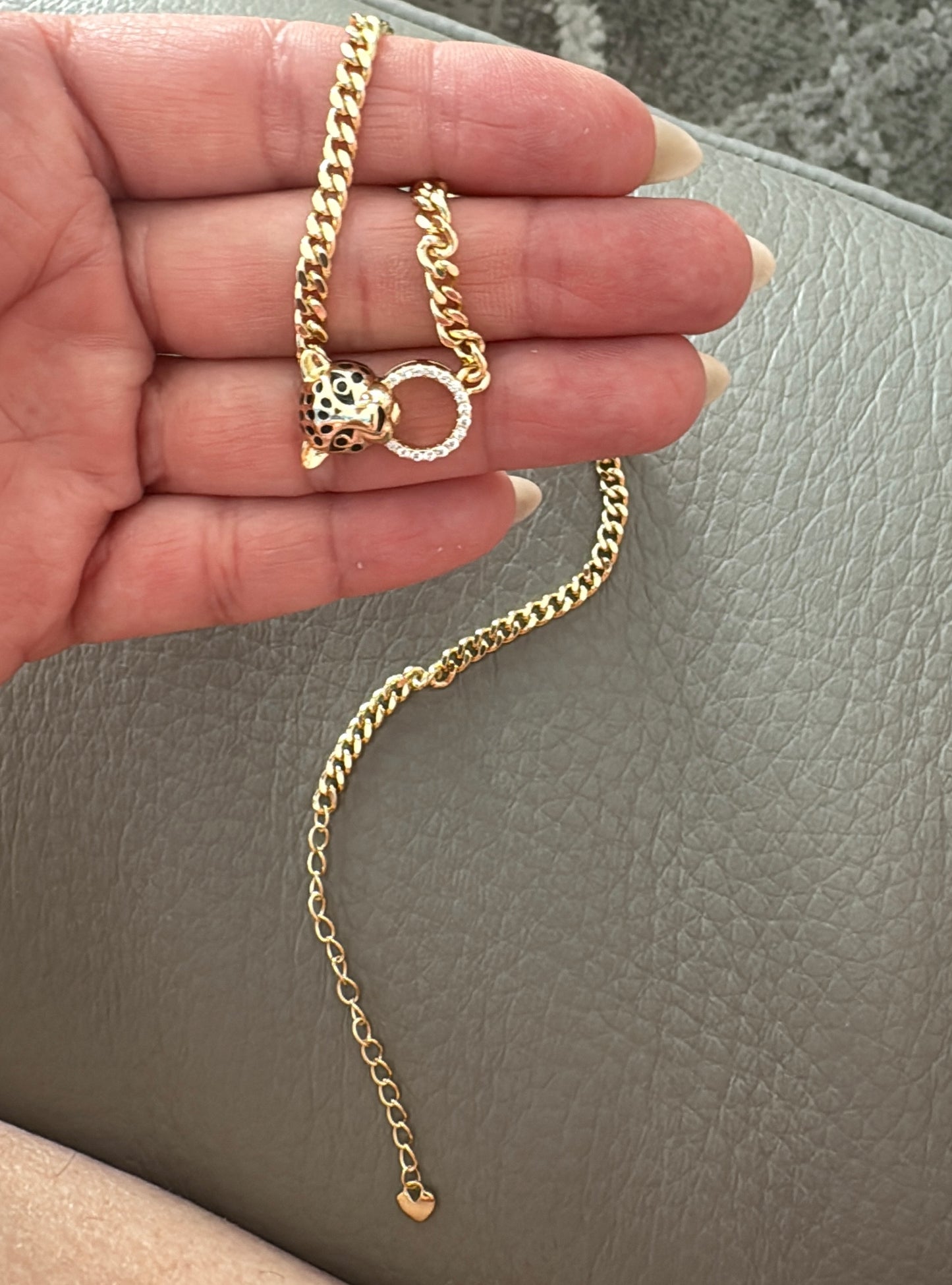 Luxury Panther Clasp Bracelet – 14K Laminated Gold