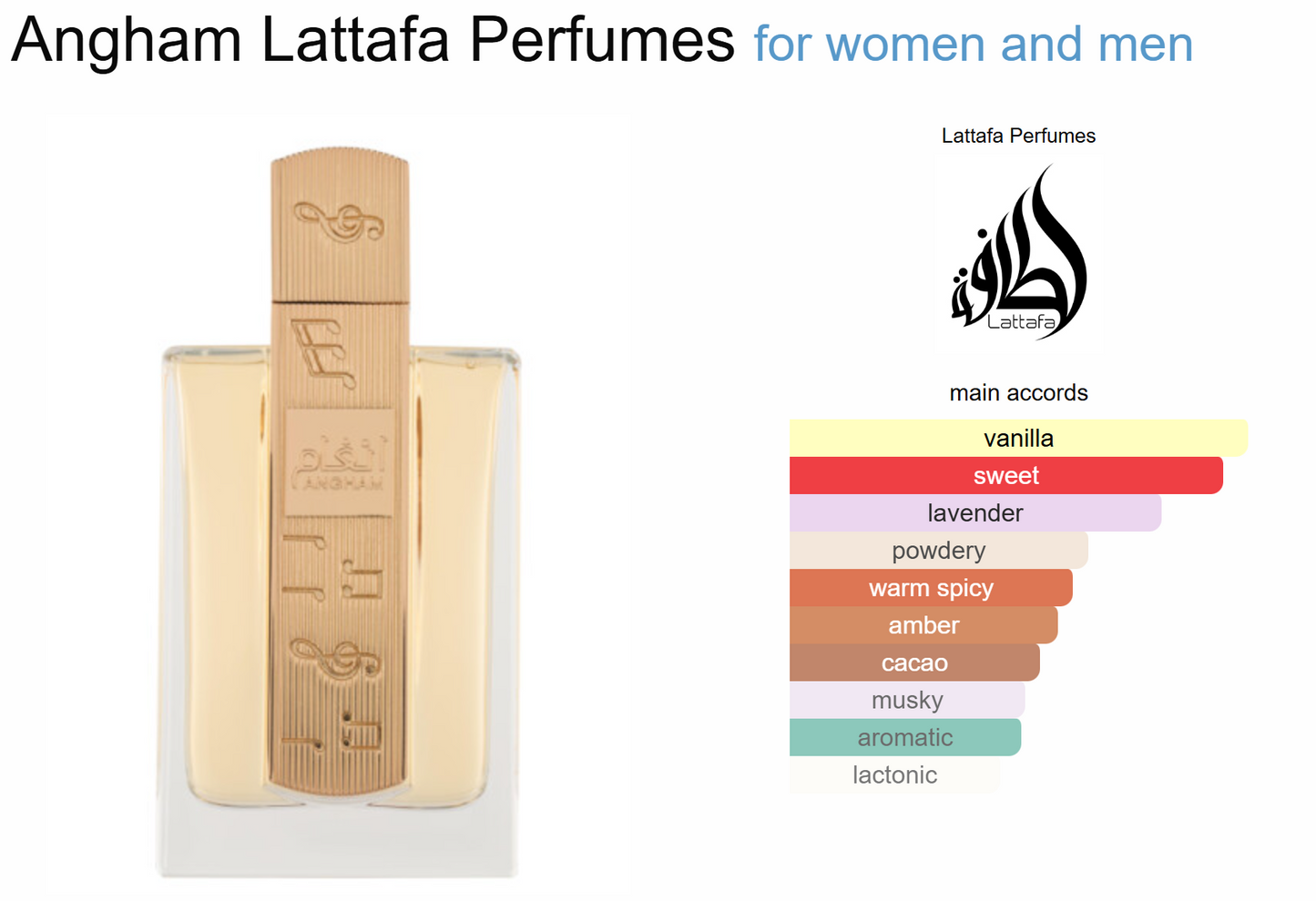 ANGHAM WOMEN EDP- 100ML (3.40z) BY LATTAFA