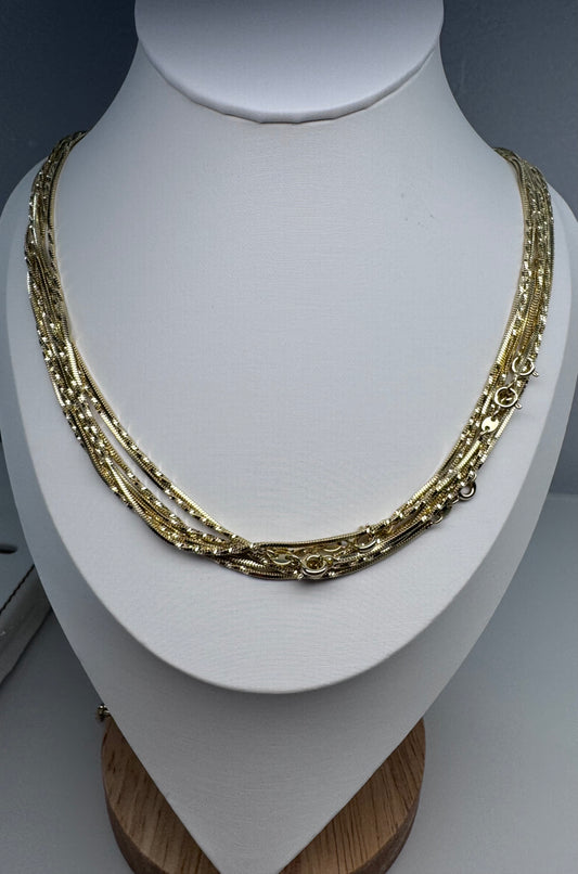Cadena Fina Dorada 14K