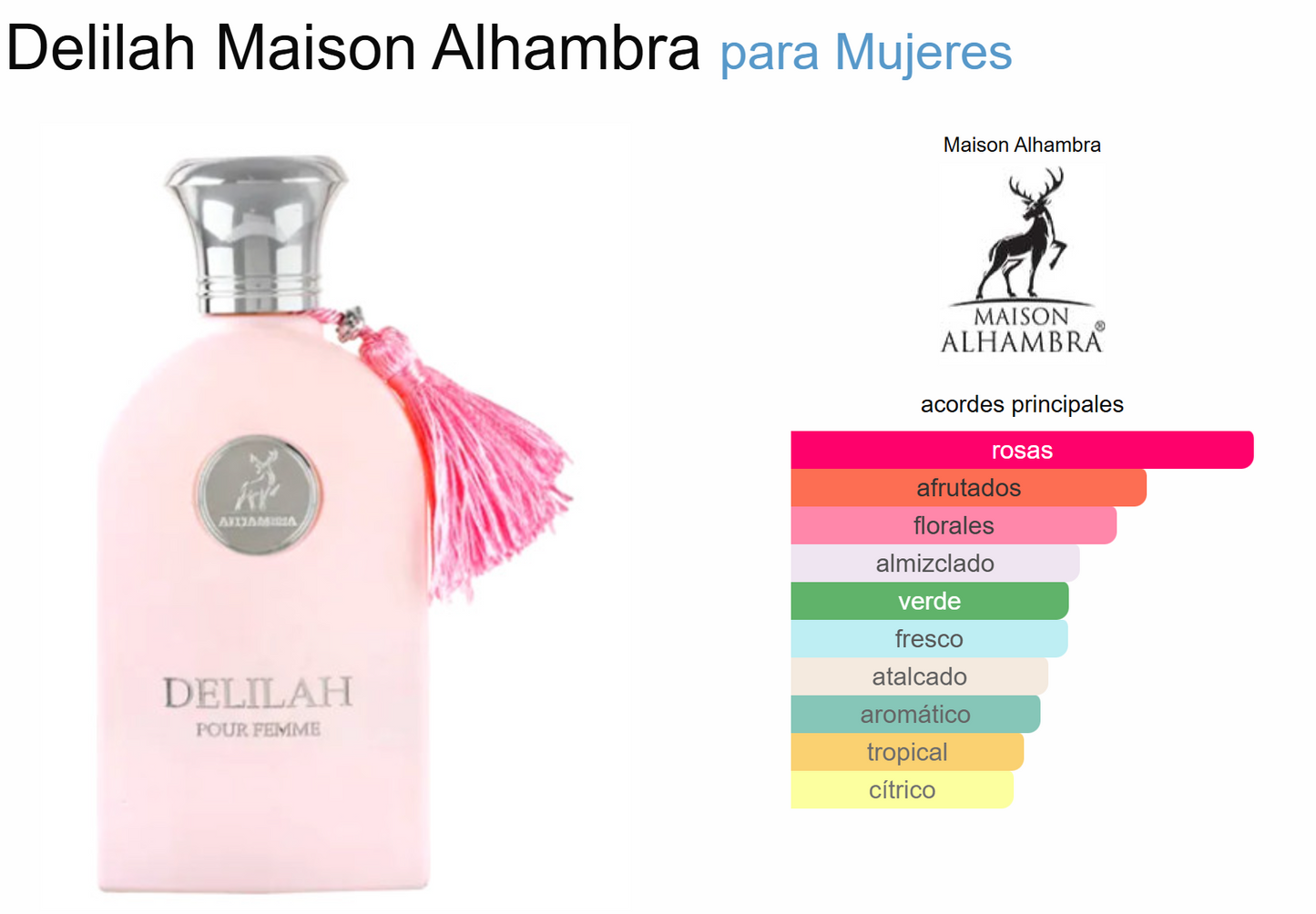 DELILAH POUR FEMME EDP - 100ML (3.40z) by MAISON ALHAMRA